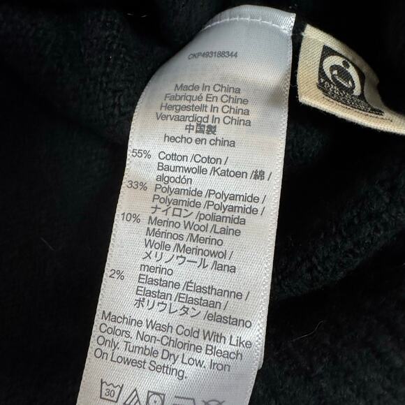 Madewell V-Neck Cozy Cotton Wool Wedge Sweater NWT Size Medium Puff Sleeve $78 - Picture 5 of 11